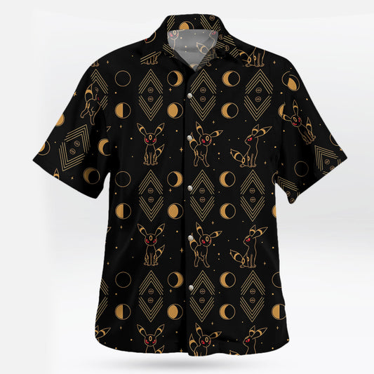 Pokémon Umbreon Moon Phase Tropical Hawaiian Shirt – Moonbestprint