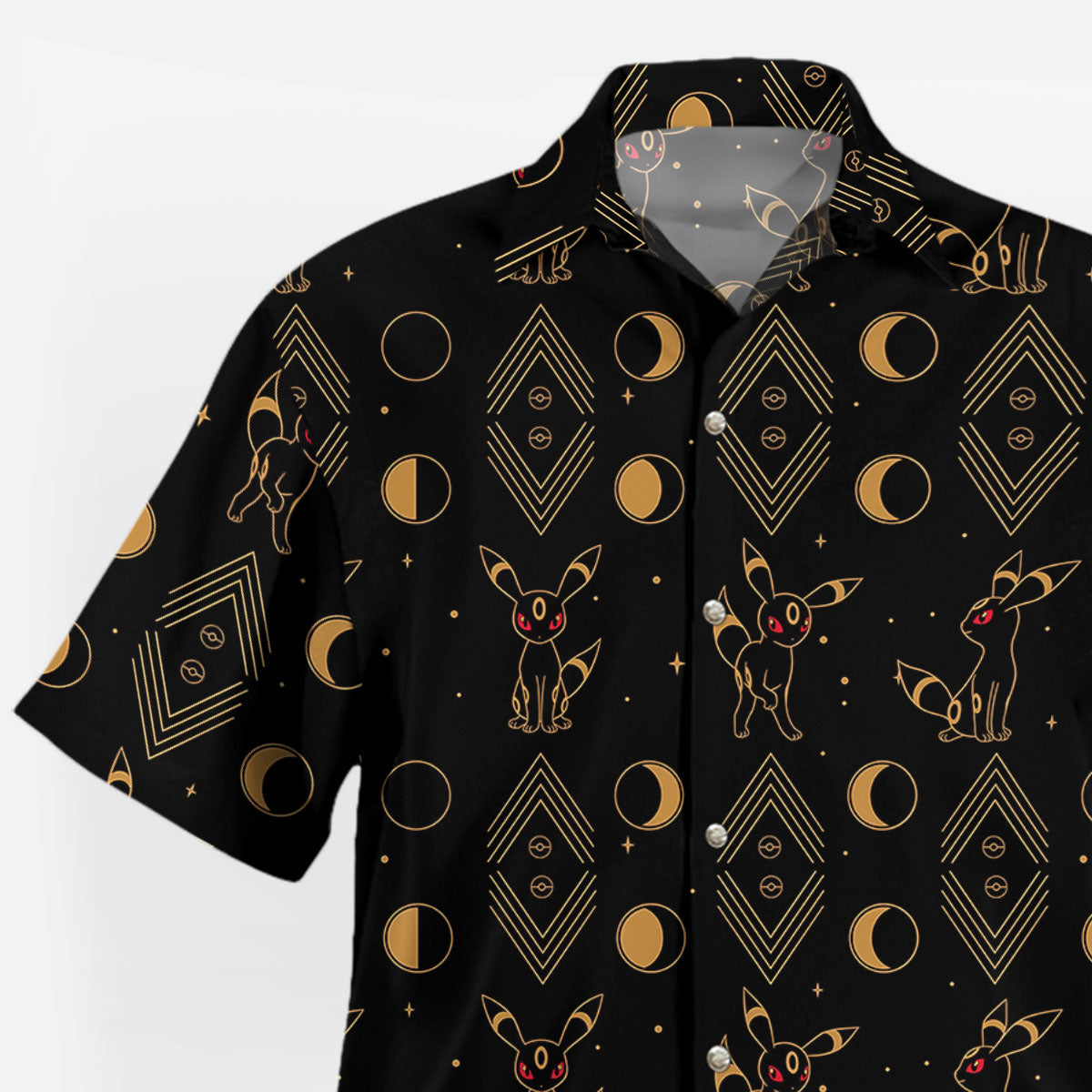 Pokémon Umbreon Moon Phase Tropical Hawaiian Shirt – Moonbestprint