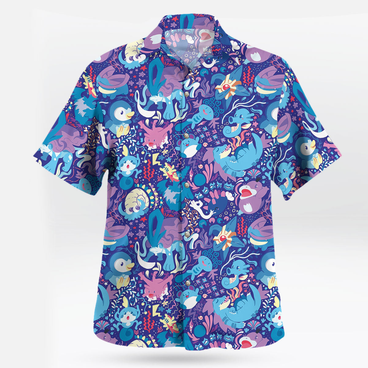 Pokemon Water-Type Sea Breeze Aloha Pattern Hawaiian Shirt – Moonbestprint