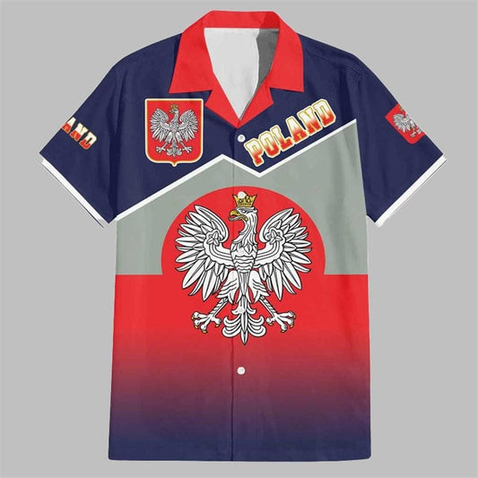 Poland Coat of Arms Hawaiian Shirt - Moonbestprint