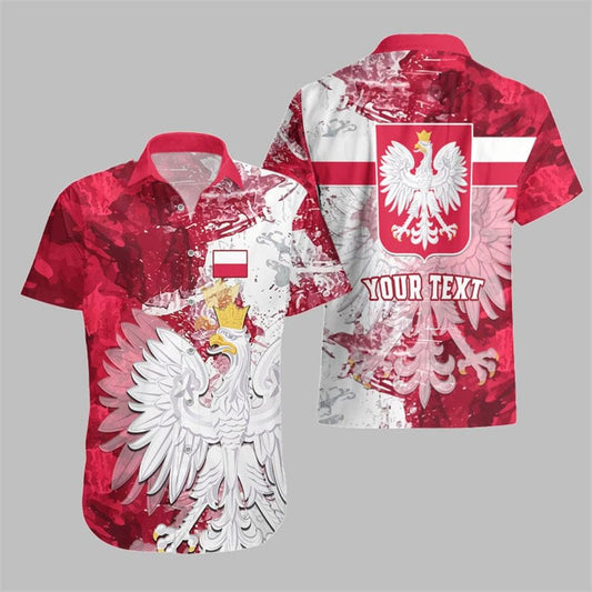 Poland Hawaiian Shirt Polska Coat Of Arms Flag - Moonbestprint