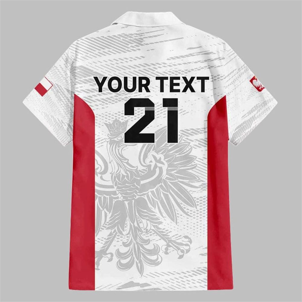 Poland Rugby Biało-czerwoni The White and Reds Hawaiian Shirt - Moonbestprint