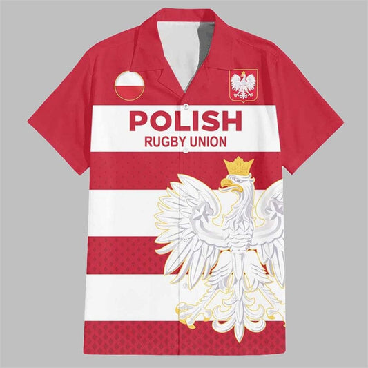 Poland Rugby Hawaiian Shirt - Moonbestprint
