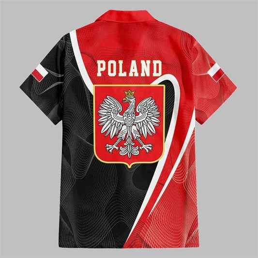 Poland White Crowned Eagle Hawaiian Shirt - Moonbestprint