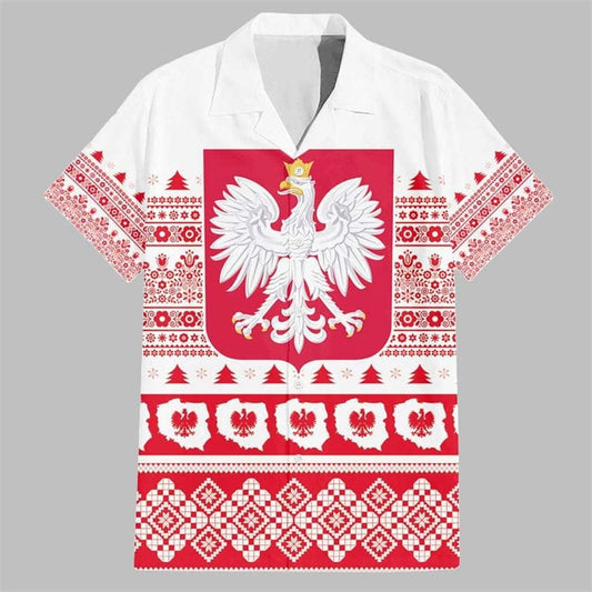Polish Christmas Hawaiian Shirt - Moonbestprint