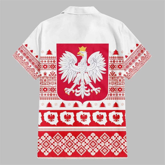 Polish Christmas Hawaiian Shirt - Moonbestprint