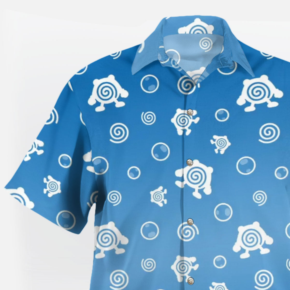 Poliwhirl Spiral Bubble Pokemon Hawaiian Shirt – Moonbestprint