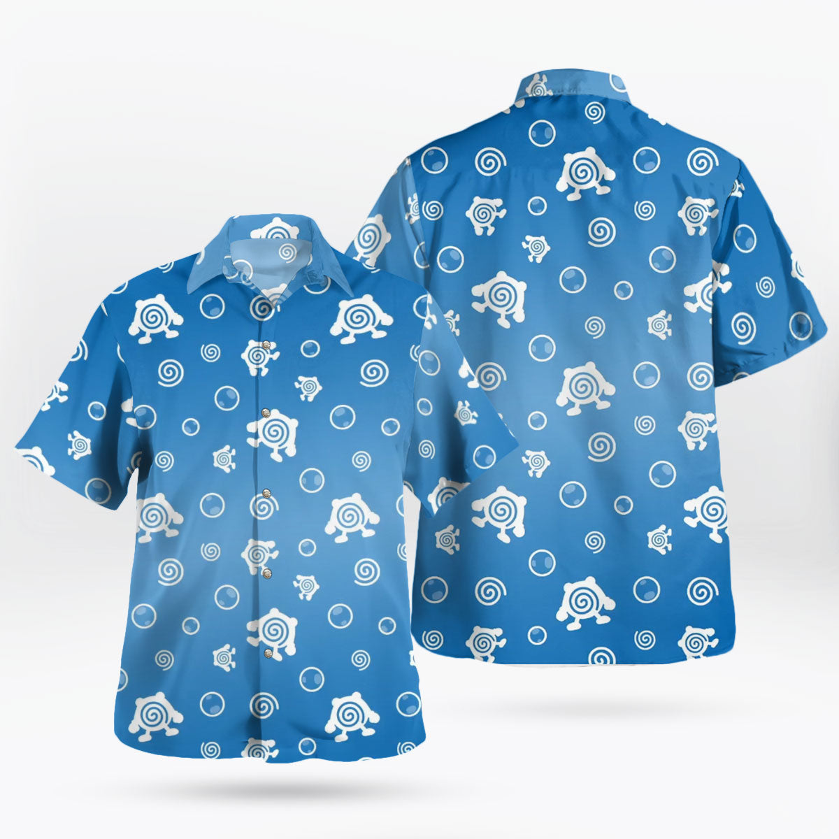 Poliwhirl Spiral Bubble Pokemon Hawaiian Shirt – Moonbestprint