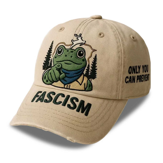 Portland Frogs Only You Can Prevent Fascism Baseball Cap -Moonbestprint