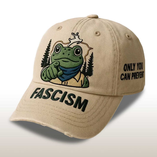 Portland Frogs Only You Can Prevent Fascism Baseball Cap -Moonbestprint