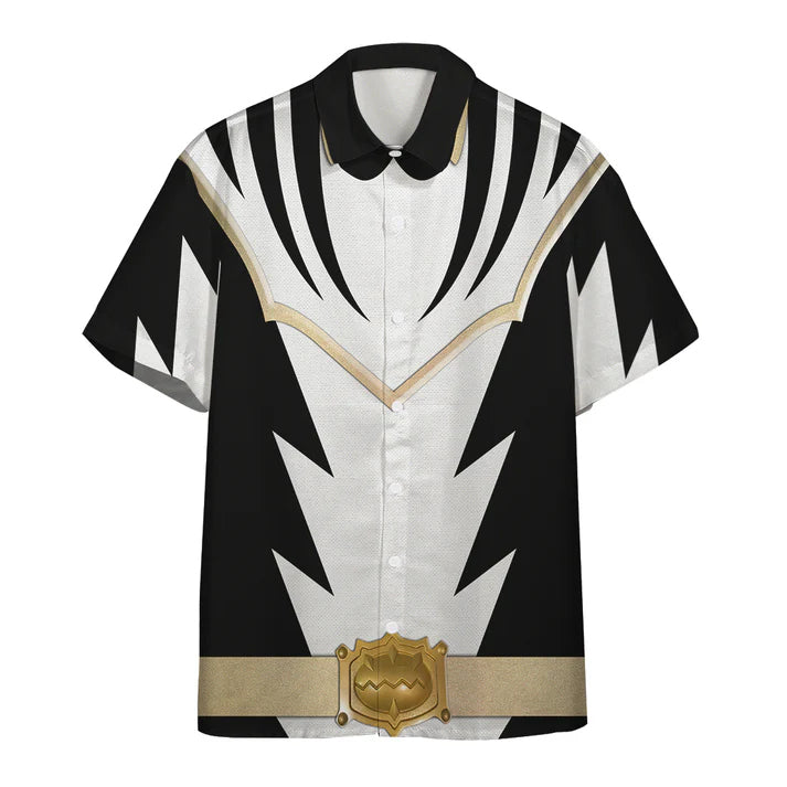 Power Ranger White Dino Thunder Hawaiian Shirt – Moonbestprint