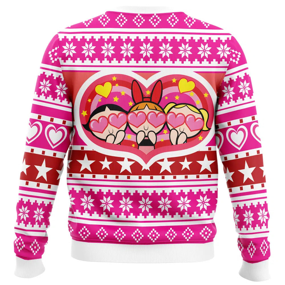 Powerpuff Girls Heart Ugly Christmas Sweater 2025 – Moonbestprint