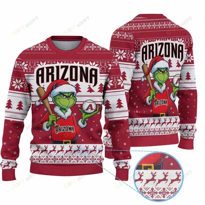 Premium Ugly Chritsmas Sweater For Fan Arizona Diamondbacks Ugly Sweater, MLB Chritsmas Sweater Moonbestprint