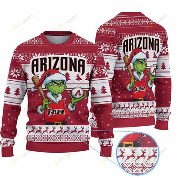 Premium Ugly Chritsmas Sweater For Fan Arizona Diamondbacks Ugly Sweater, MLB Chritsmas Sweater Moonbestprint