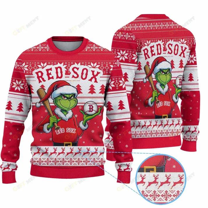 Premium Ugly Chritsmas Sweater For Fan Boston Red Sox Ugly Sweater, MLB Chritsmas Sweater Moonbestprint