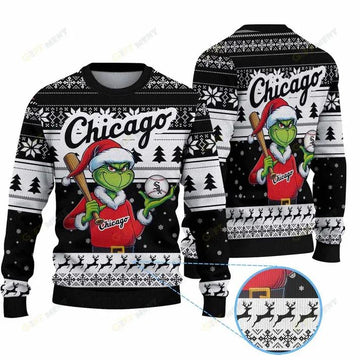 Premium Ugly Chritsmas Sweater For Fan Chicago White Sox Ugly Sweater, MLB Chritsmas Sweater Moonbestprint
