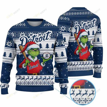 Premium Ugly Chritsmas Sweater For Fan Detroit Tigers Ugly Sweater, MLB Chritsmas Sweater Moonbestprint