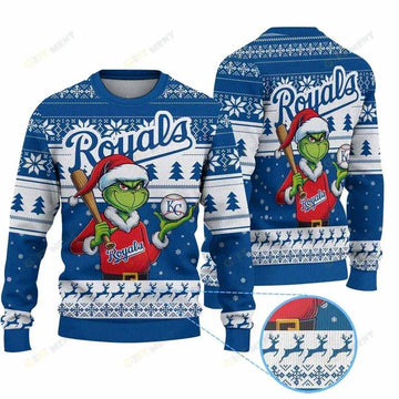Premium Ugly Chritsmas Sweater For Fan Kansas City Royals Ugly Sweater, MLB Chritsmas Sweater Moonbestprint