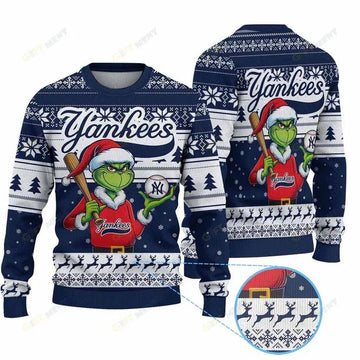 Premium Ugly Chritsmas Sweater For Fan New York Yankees Ugly Sweater, MLB Chritsmas Sweater Moonbestprint
