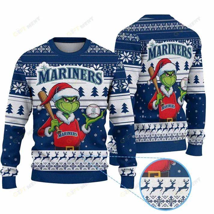 Premium Ugly Chritsmas Sweater For Fan Seattle Mariners Ugly Sweater, MLB Chritsmas Sweater Moonbestprint