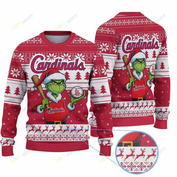 Premium Ugly Chritsmas Sweater For Fan St. Louis Cardinals Ugly Sweater, MLB Chritsmas Sweater Moonbestprint