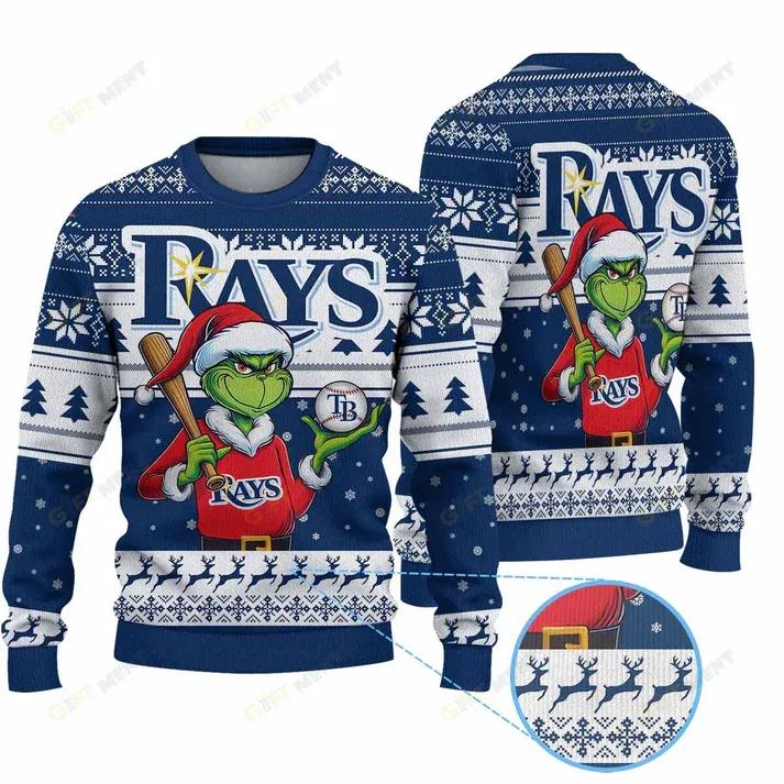 Premium Ugly Chritsmas Sweater For Fan Tampa Bay Rays Ugly Sweater, MLB Chritsmas Sweater Moonbestprint