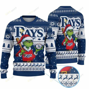 Premium Ugly Chritsmas Sweater For Fan Tampa Bay Rays Ugly Sweater, MLB Chritsmas Sweater Moonbestprint