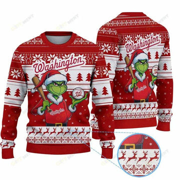 Premium Ugly Chritsmas Sweater For Fan Washington Nationals Ugly Sweater, MLB Chritsmas Sweater Moonbestprint
