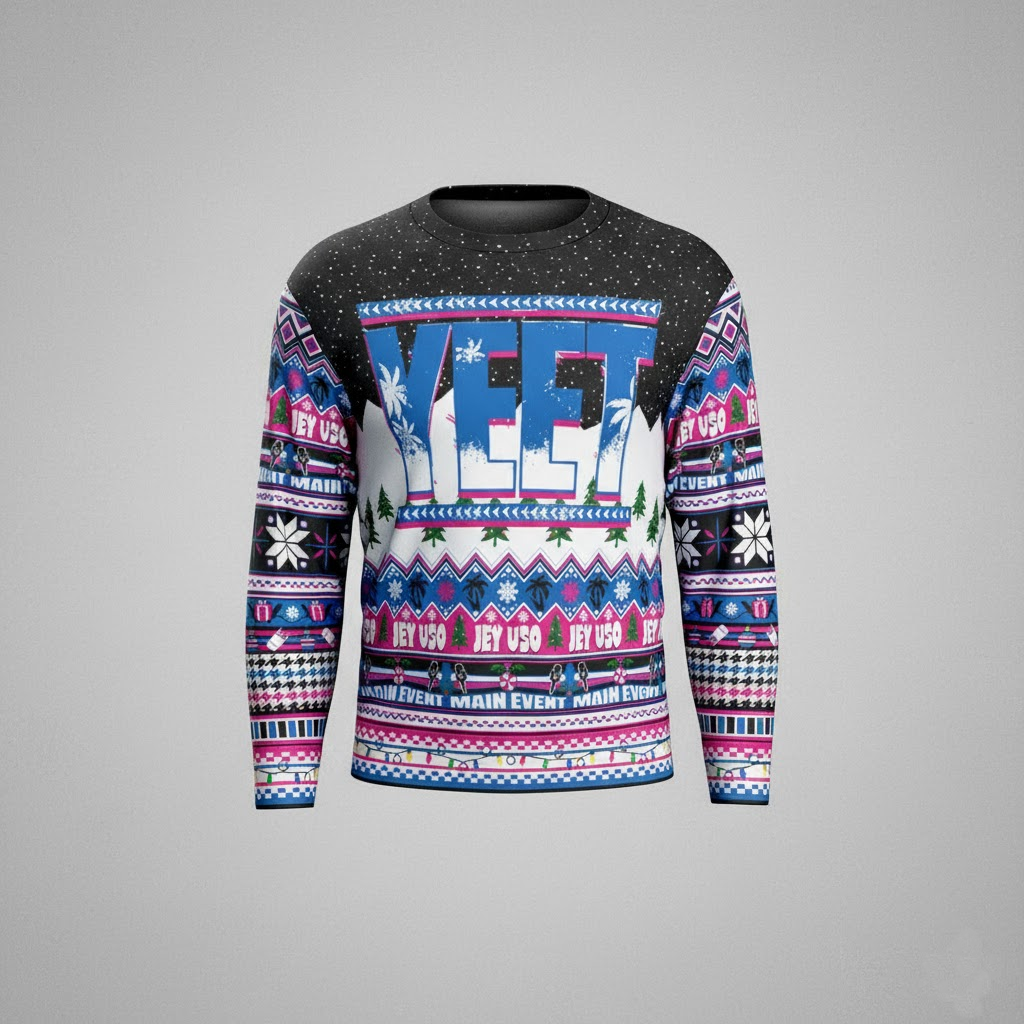 ProSphere Black Jey Uso Holiday Ugly Christmas Sweater 2025 – Moonbestprint