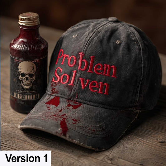 Problem Solved Bloodstained Hat -Moonbestprint