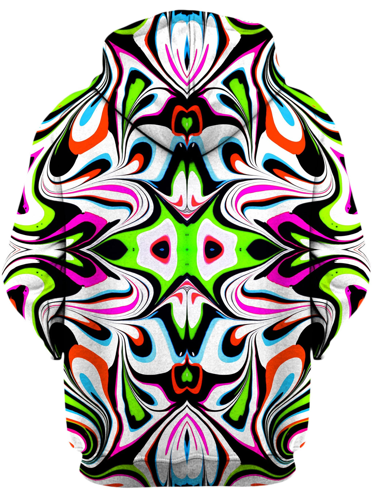 Neon Zebra Portal Unisex Zip-Up Hoodie -Moonbestprint