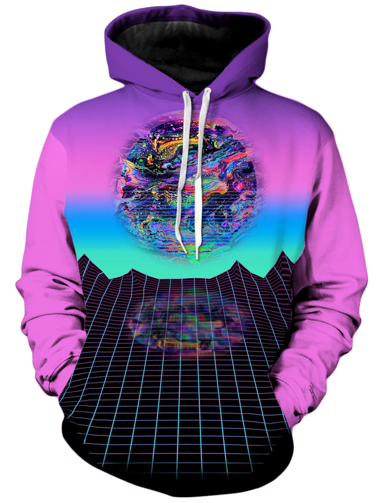 Psychedelic Outrun Unisex Hoodie -Moonbestprint