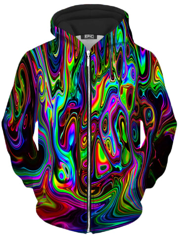 Acid Drop Unisex Zip-Up Hoodie -Moonbestprint