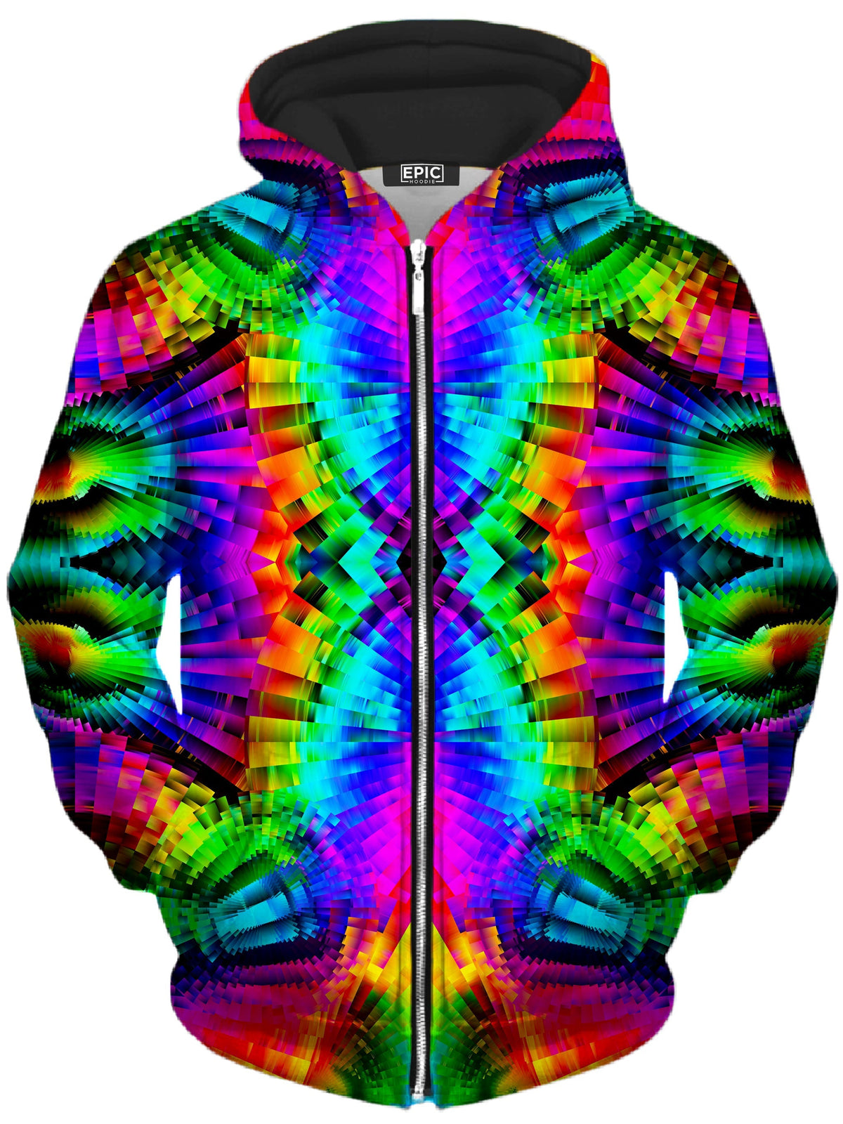Reality Breakdown Unisex Zip-Up Hoodie -Moonbestprint