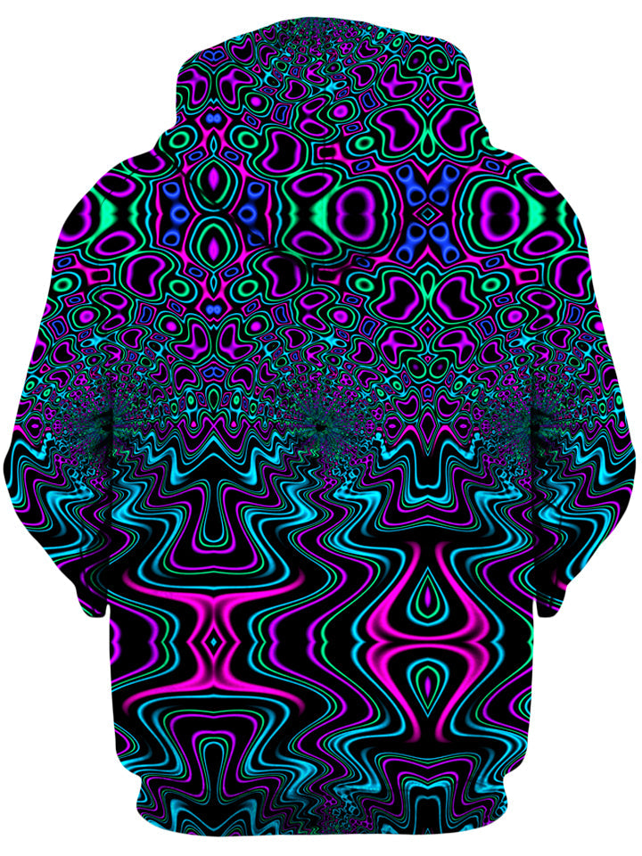 Fractal River Unisex Zip-Up Hoodie -Moonbestprint