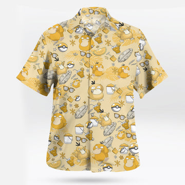 Pokemon Psyduck Summer Mood Hawaiian Shirt Yellow Funny & Relaxed Pokémon Vibes – Moonbestprint