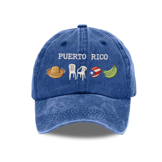 Puerto Rico Cultural Symbol Hat -Moonbestprint