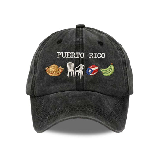 Puerto Rico Cultural Symbol Hat -Moonbestprint
