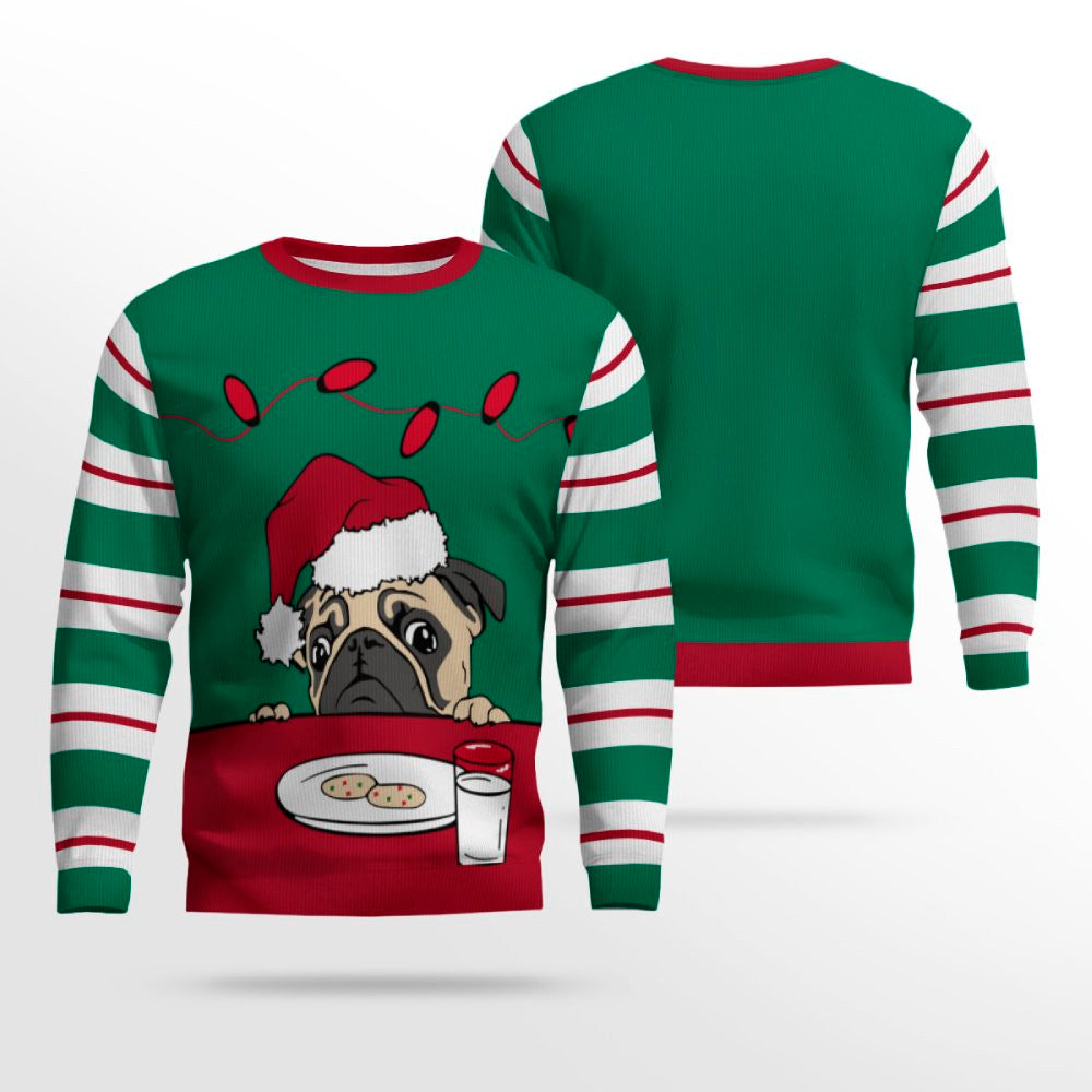 Pug Cookies Ugly Christmas Sweater – Moonbestprint