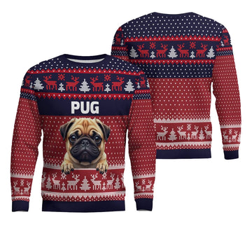 Pug Ugly Christmas Sweater - Moonbestprint
