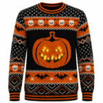 Pumpkin Ugly Sweater For Halloween 2026 – Moonbestprint
