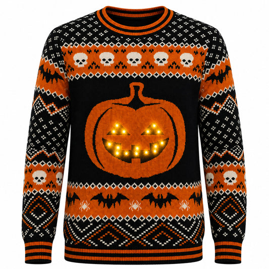 Pumpkin Ugly Sweater For Halloween 2026 – Moonbestprint