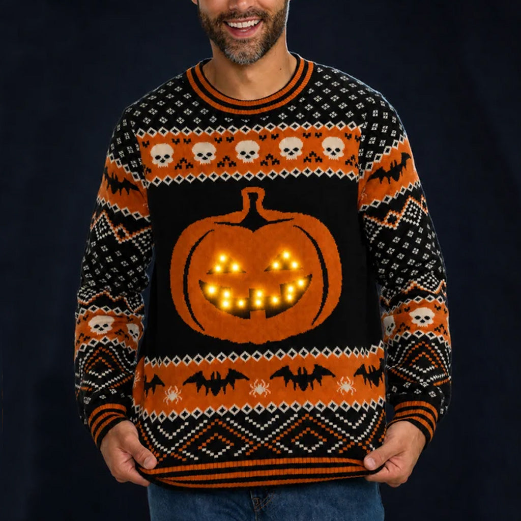 Pumpkin Ugly Sweater For Halloween 2026 – Moonbestprint
