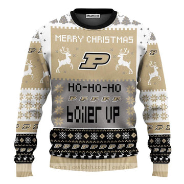 Purdue Boilermakers Ugly Christmas Sweater, NCAA Christmas Sweater Moonbestprint