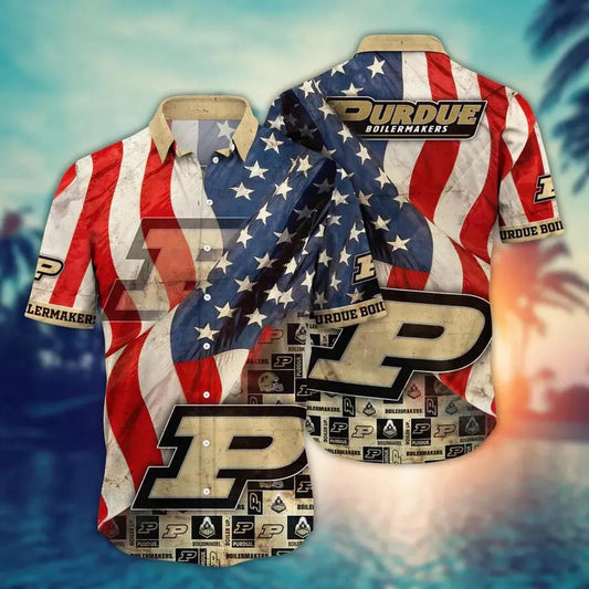 Purdue Boilermakers NCAA Flower Aloha Hawaiian Shirt 10, NCAA Hawaiian Shirt Moonbestprint