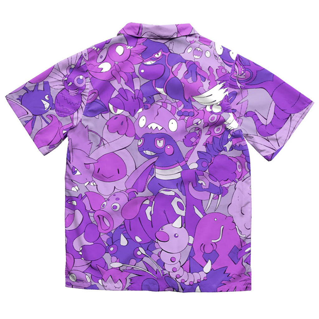 Purple Poison-Type Collage Pokemon Hawaiian Shirt – Moonbestprint