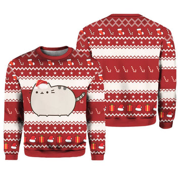Pusheen Cat Ugly Christmas Sweater - Moonbestprint