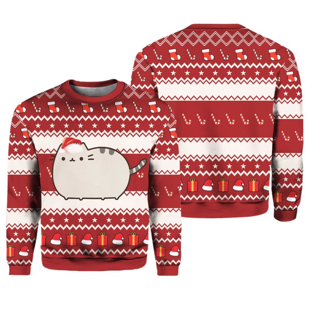 Pusheen Cat Ugly Christmas Sweater - Moonbestprint