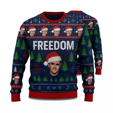 2026 Charlie Kirk Freedom Ugly Christmas Sweater Moonbestprint