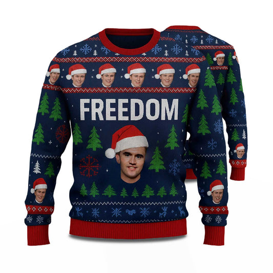 2026 Charlie Kirk Freedom Ugly Christmas Sweater Moonbestprint